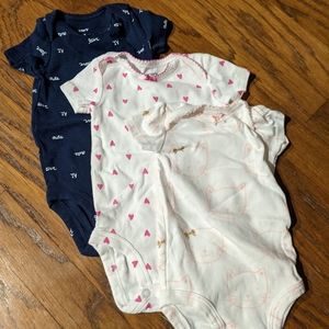 Carter's 3M Short Sleeve onesie bundles
